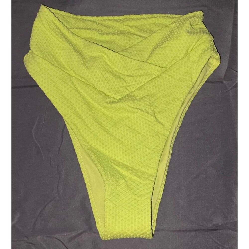 Aerie High Cut Cheeky Swim Bathing Suit Bottom Size Small S New with Tags Green